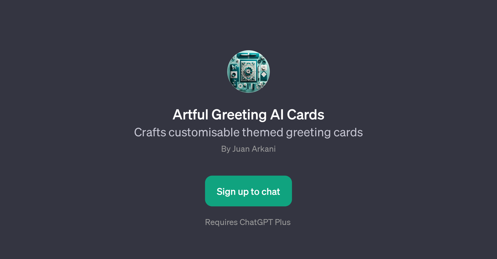 Artful Greeting AI Cards website