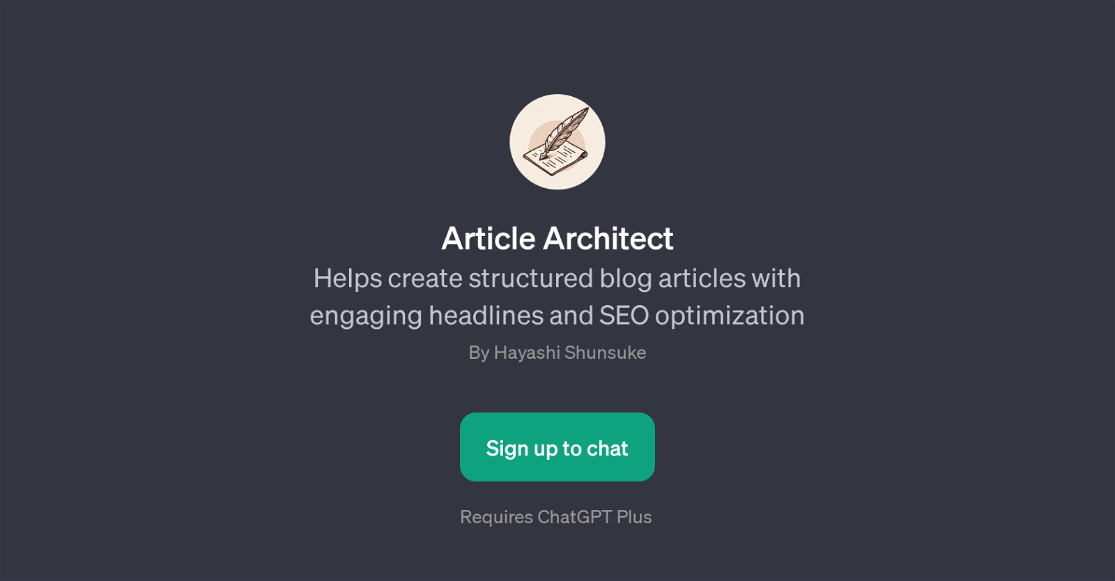 Article Architect website