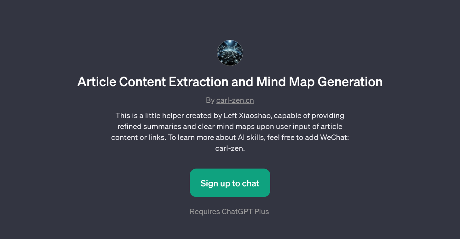 Article Content Extraction and Mind Map Generation website