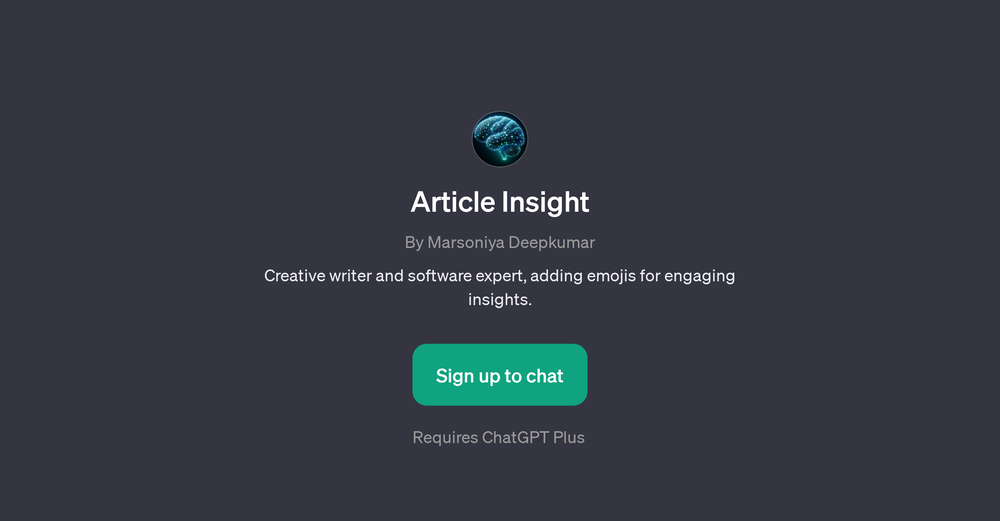 Article Insight website