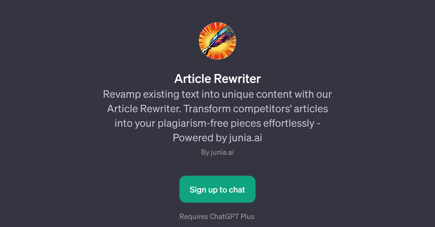 Article Rewriter website