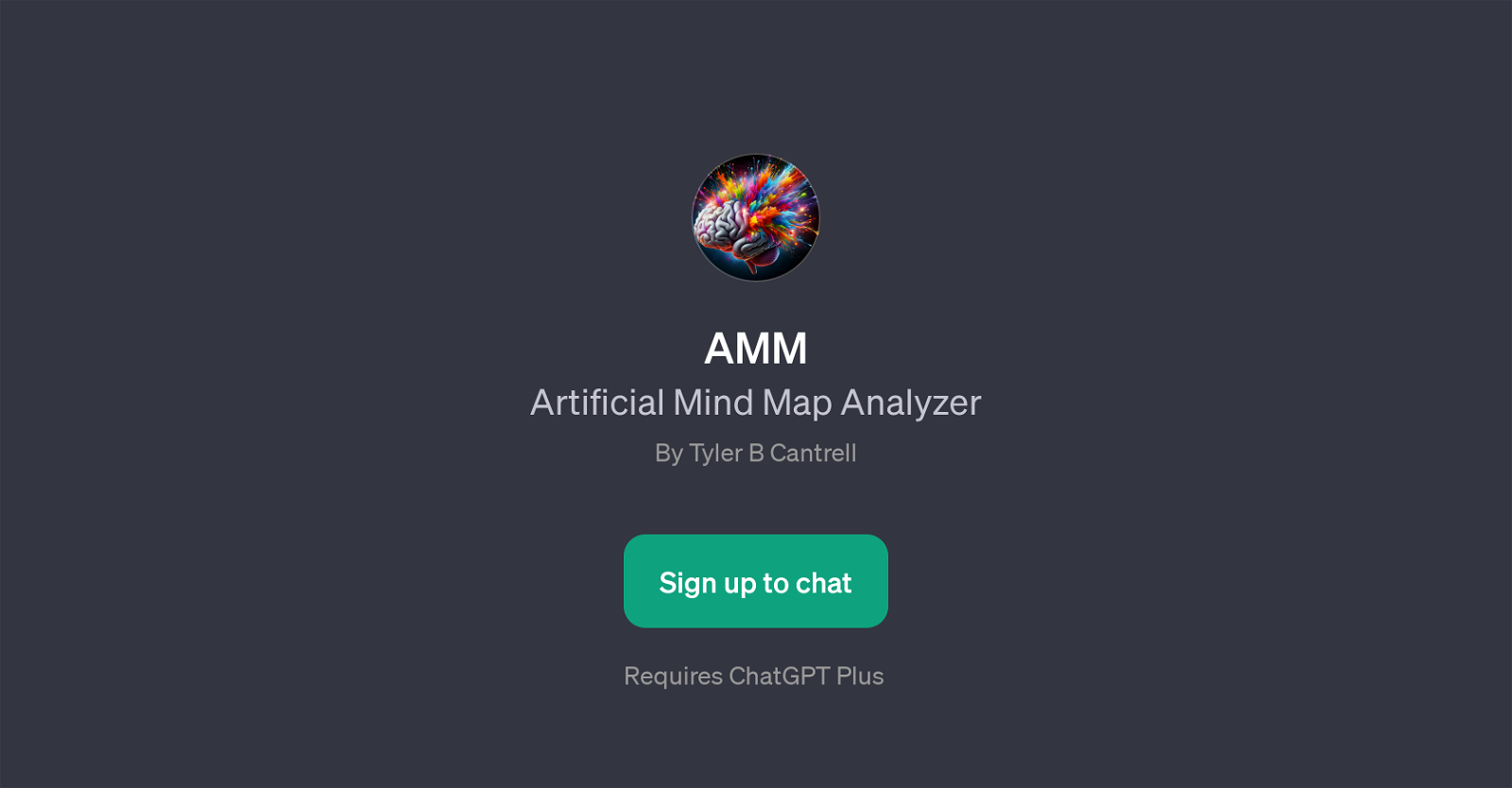 Artificial Mind Map Analyzer (AMM) website