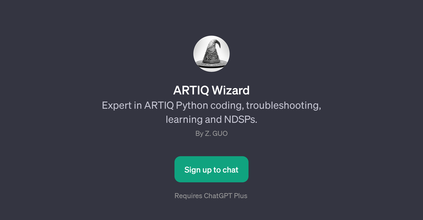 ARTIQ Wizard website