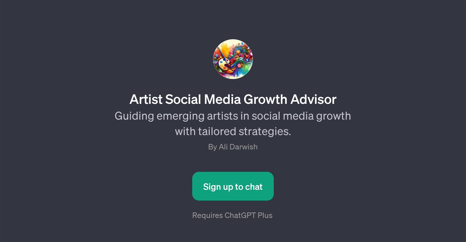 Artist Social Media Growth Advisor website