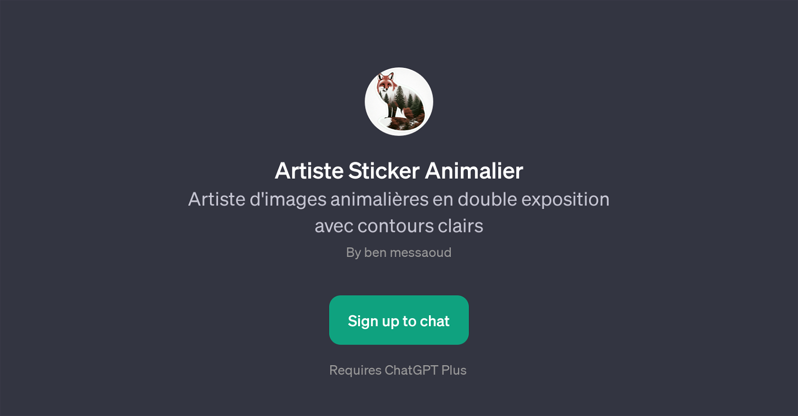Artiste Sticker Animalier website