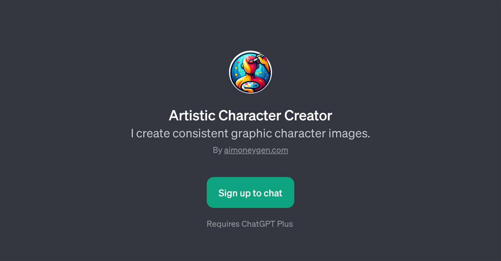 Artistic Character Creator website