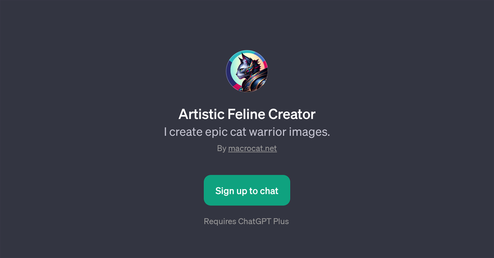 Artistic Feline Creator website