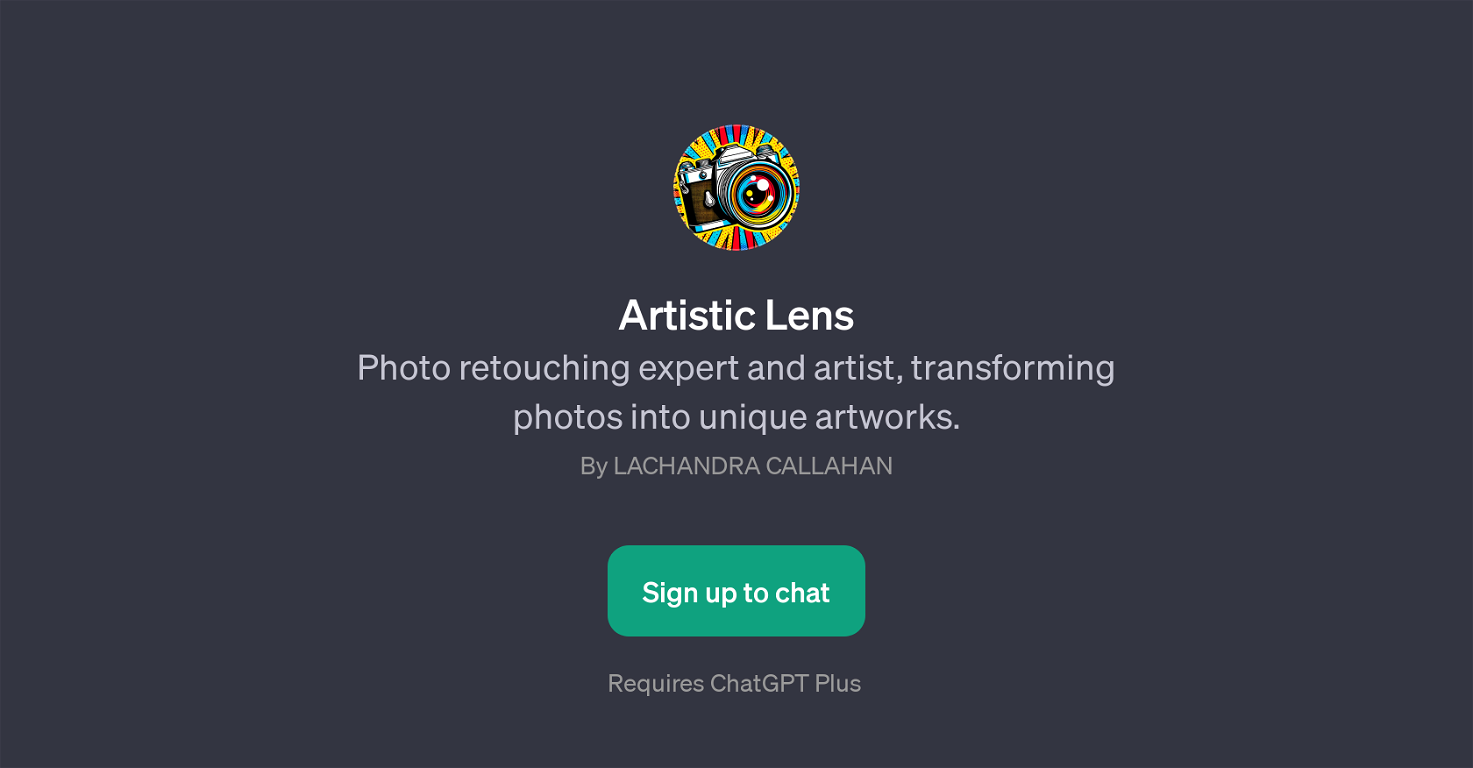 Artistic Lens website
