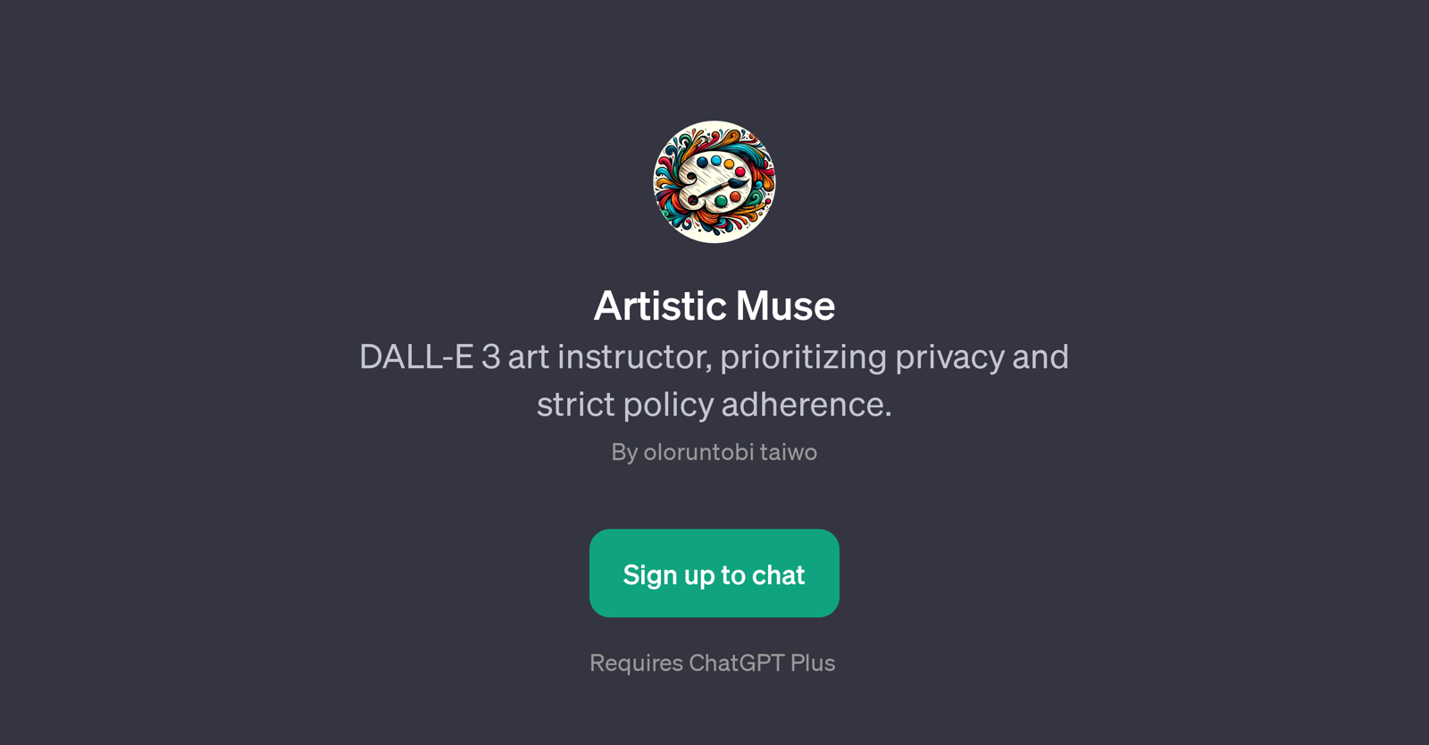 Artistic Muse website