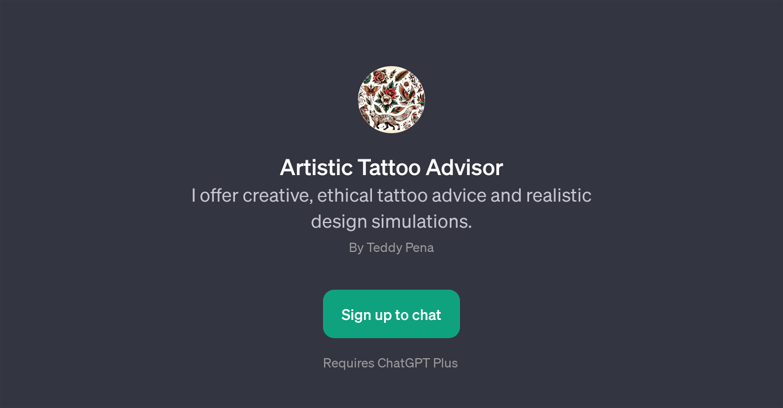 Artistic Tattoo Advisor website