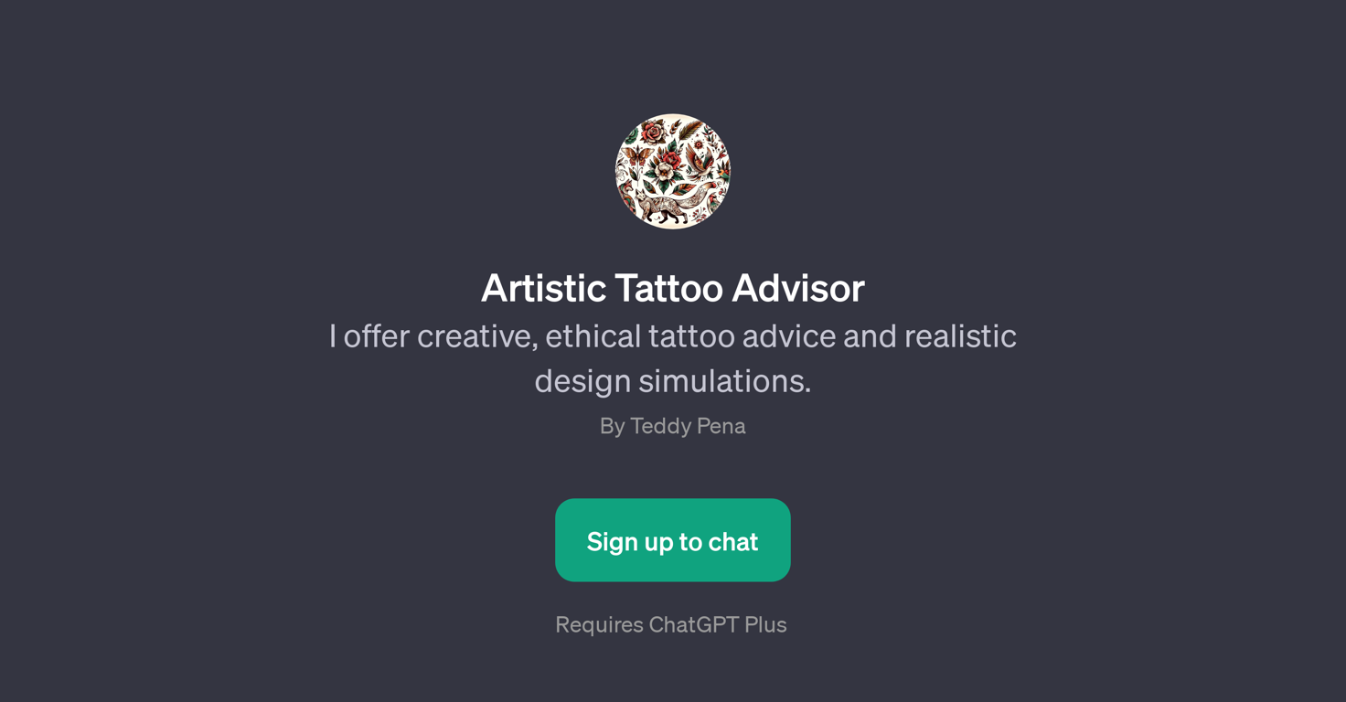Artistic Tattoo Advisor website