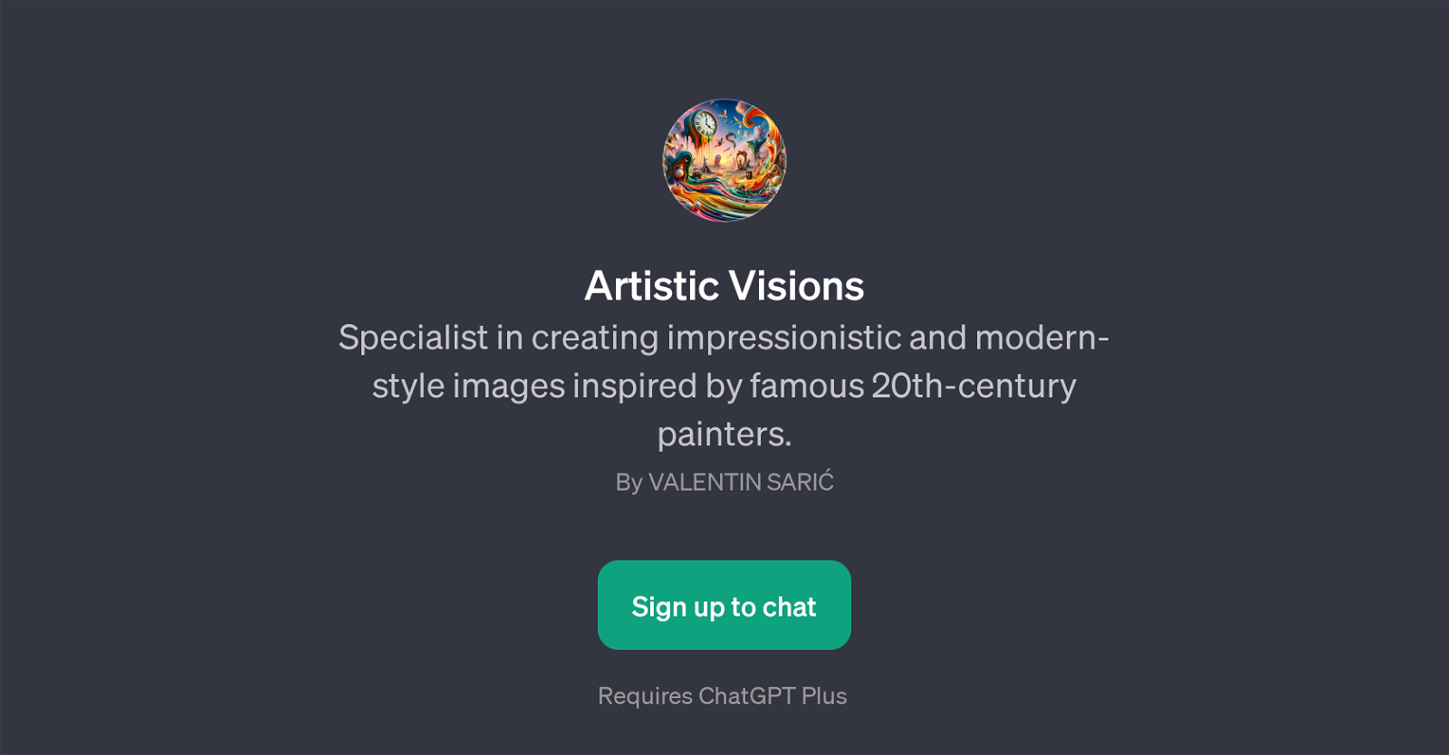 Artistic Visions website