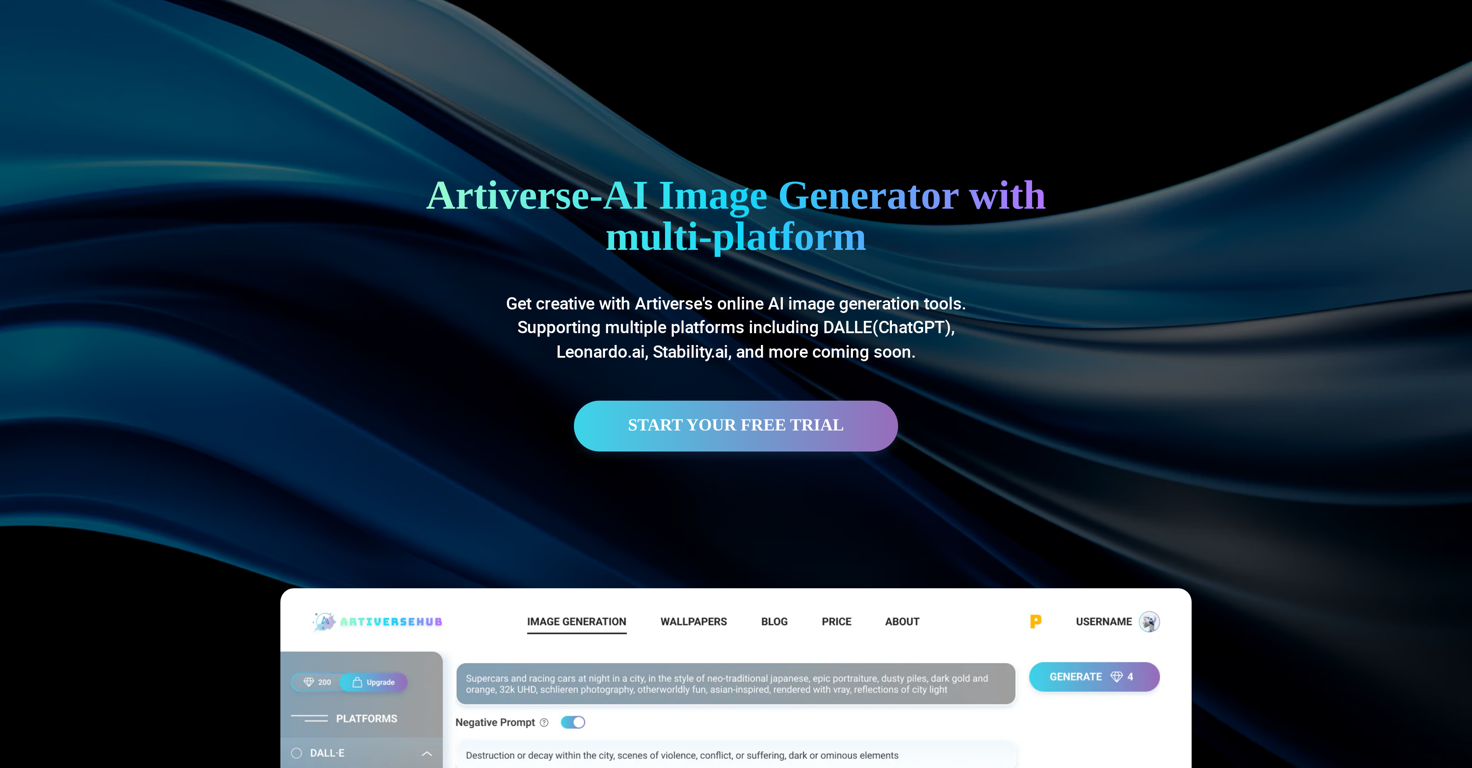 ArtiverseHub website