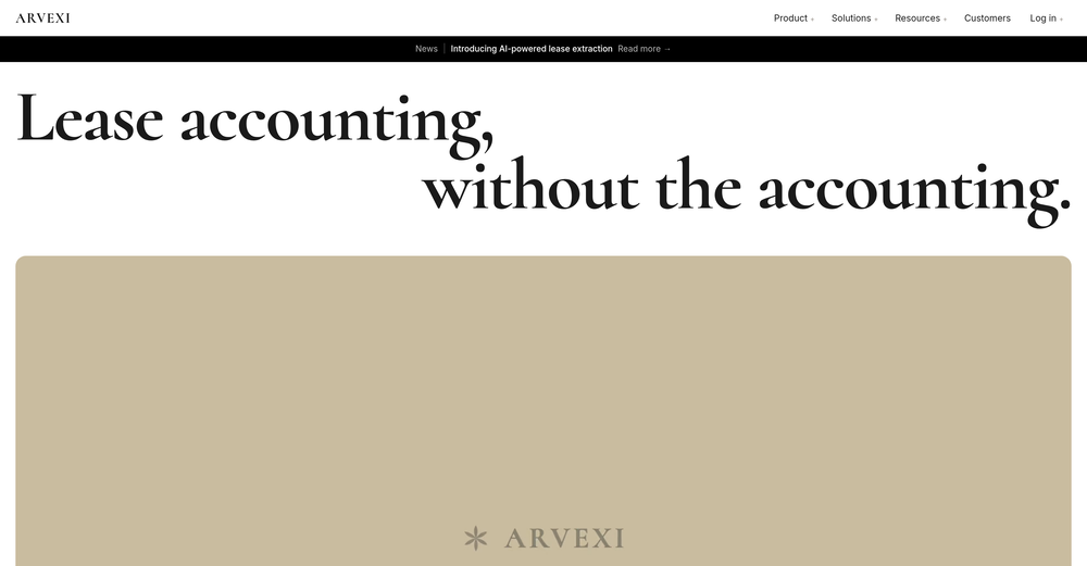 Arvexi website