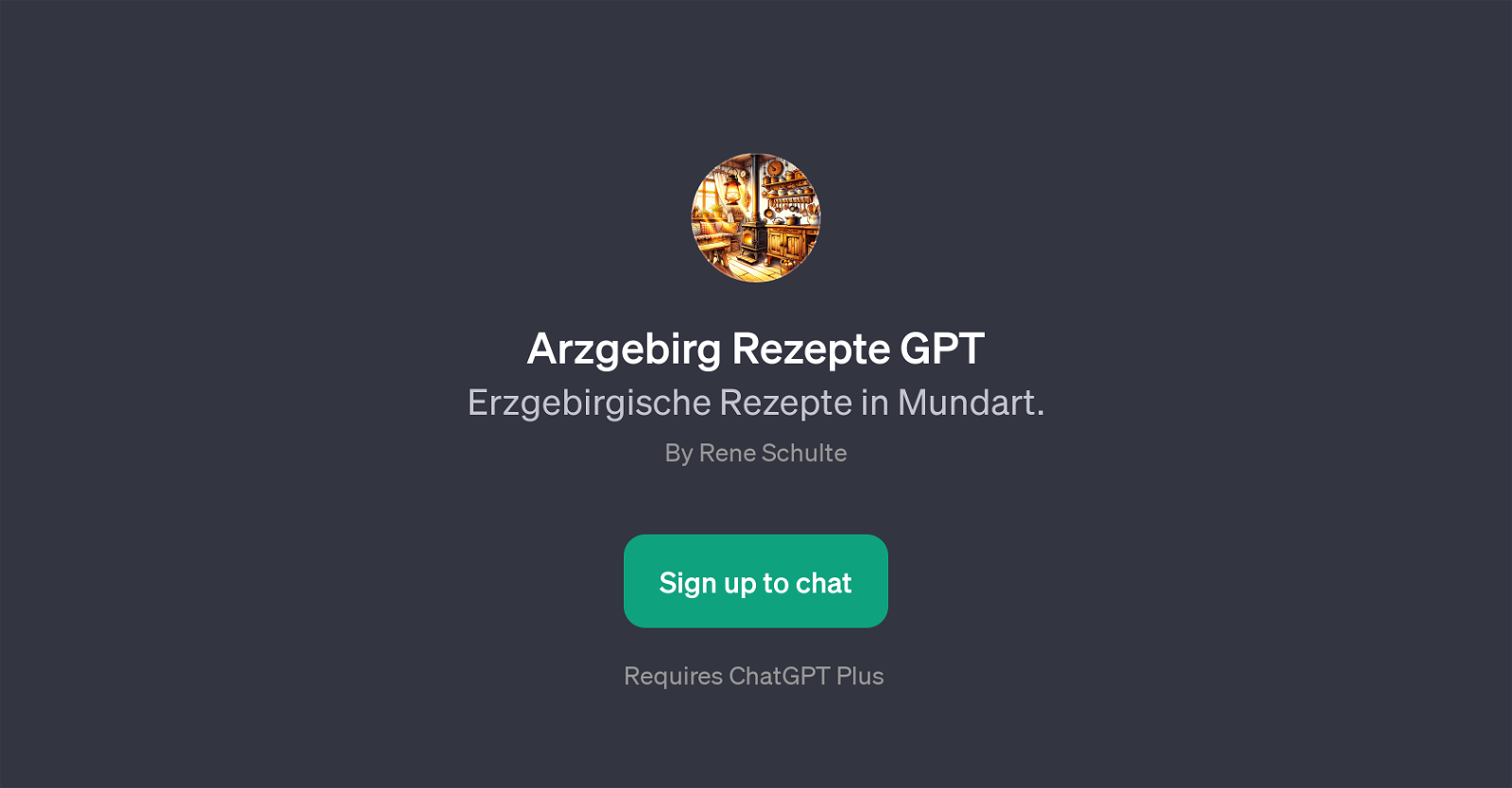 Arzgebirg Rezepte GPT website