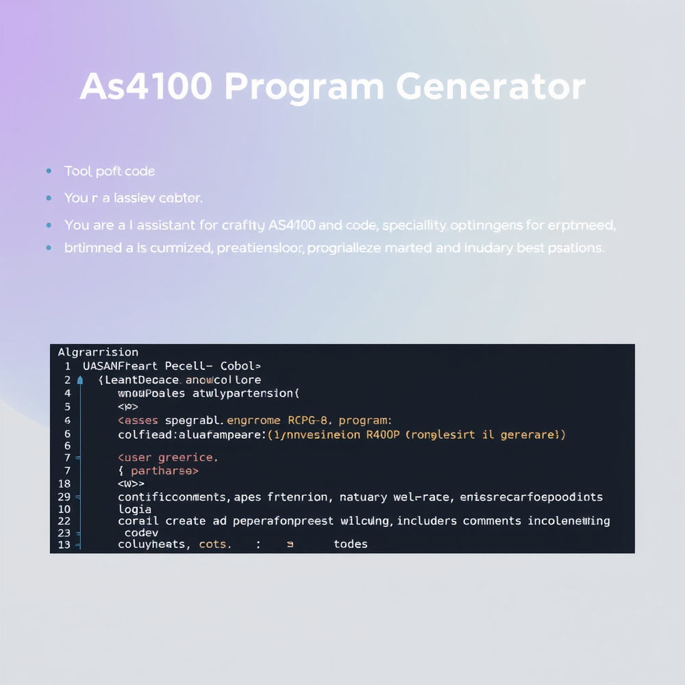 As400 Program Generator website