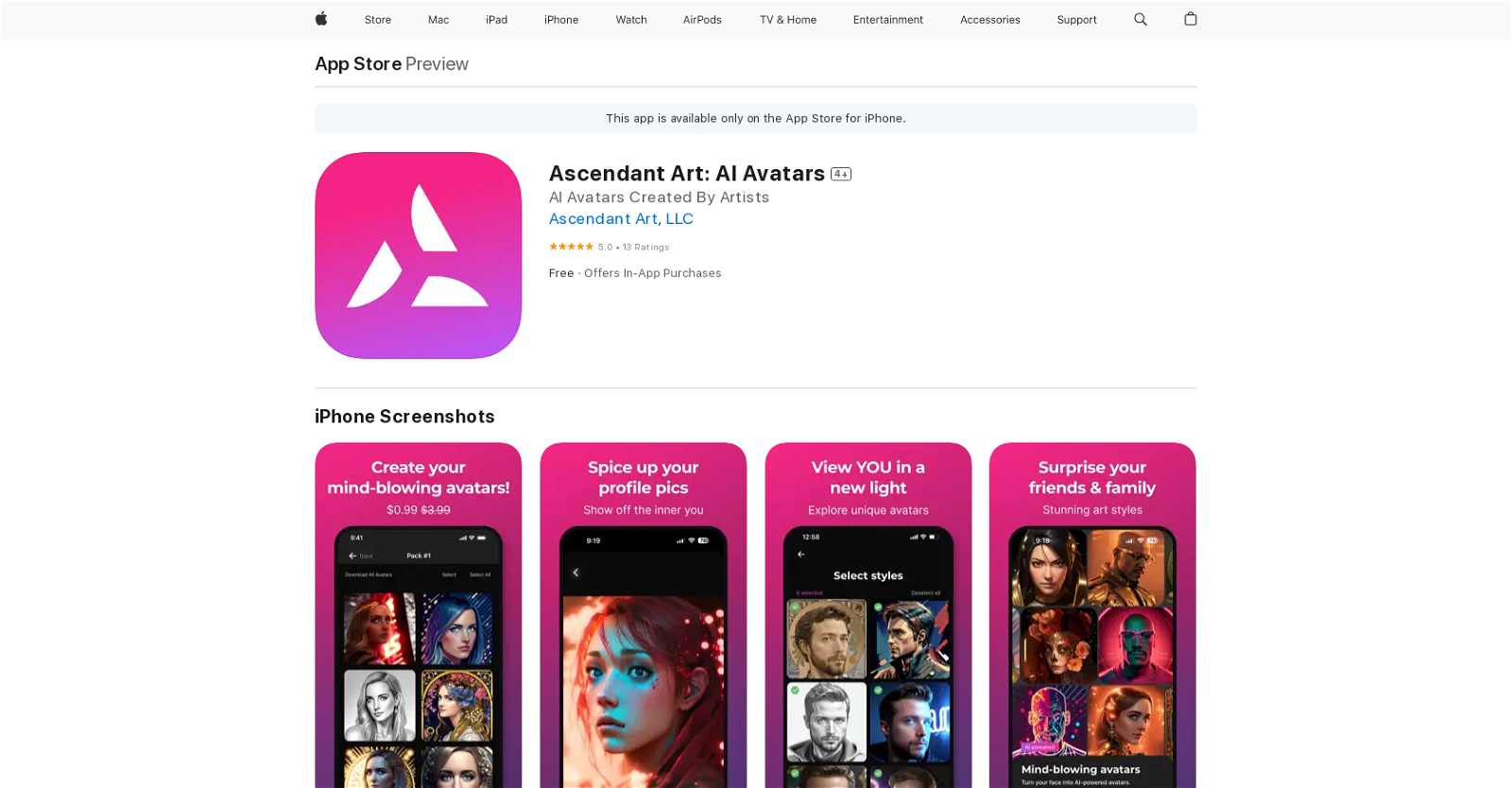 Ascendant Art website