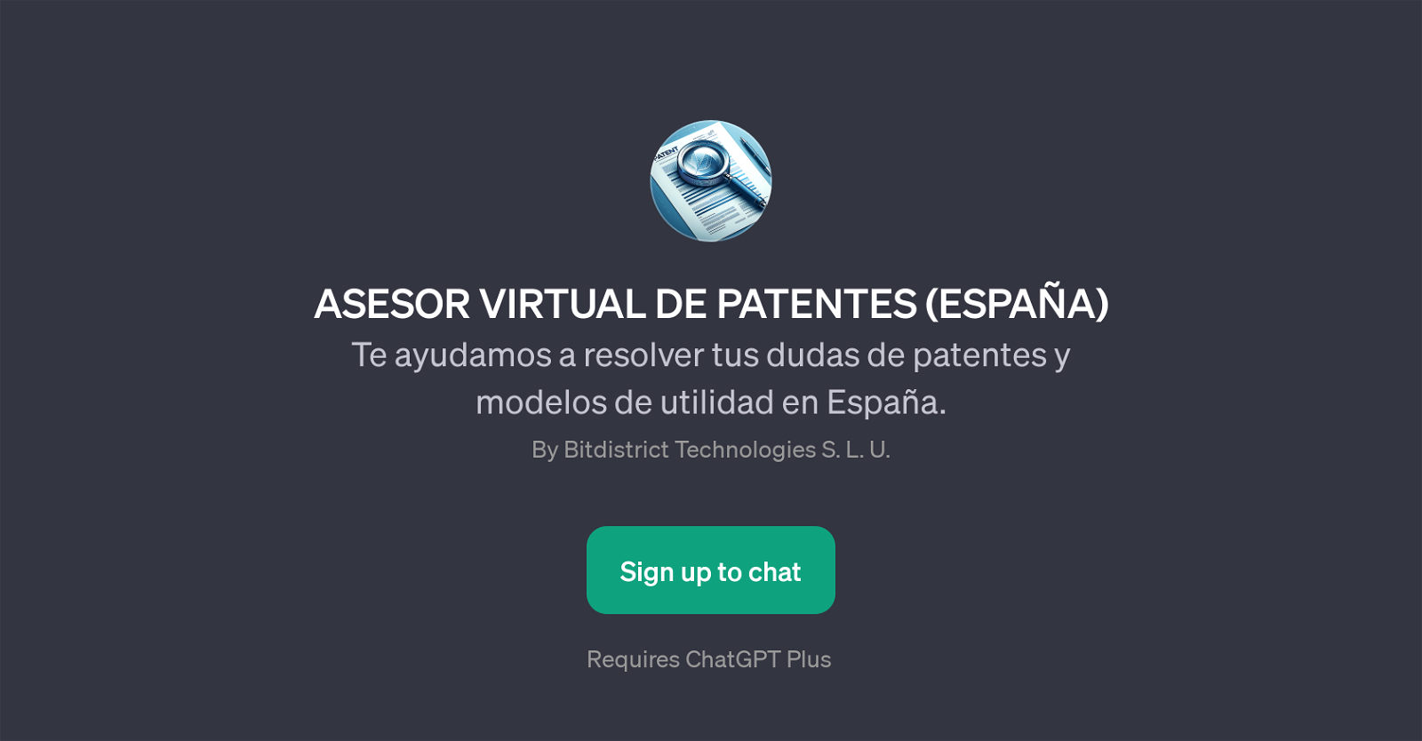 ASESOR VIRTUAL DE PATENTES (ESPAA) website