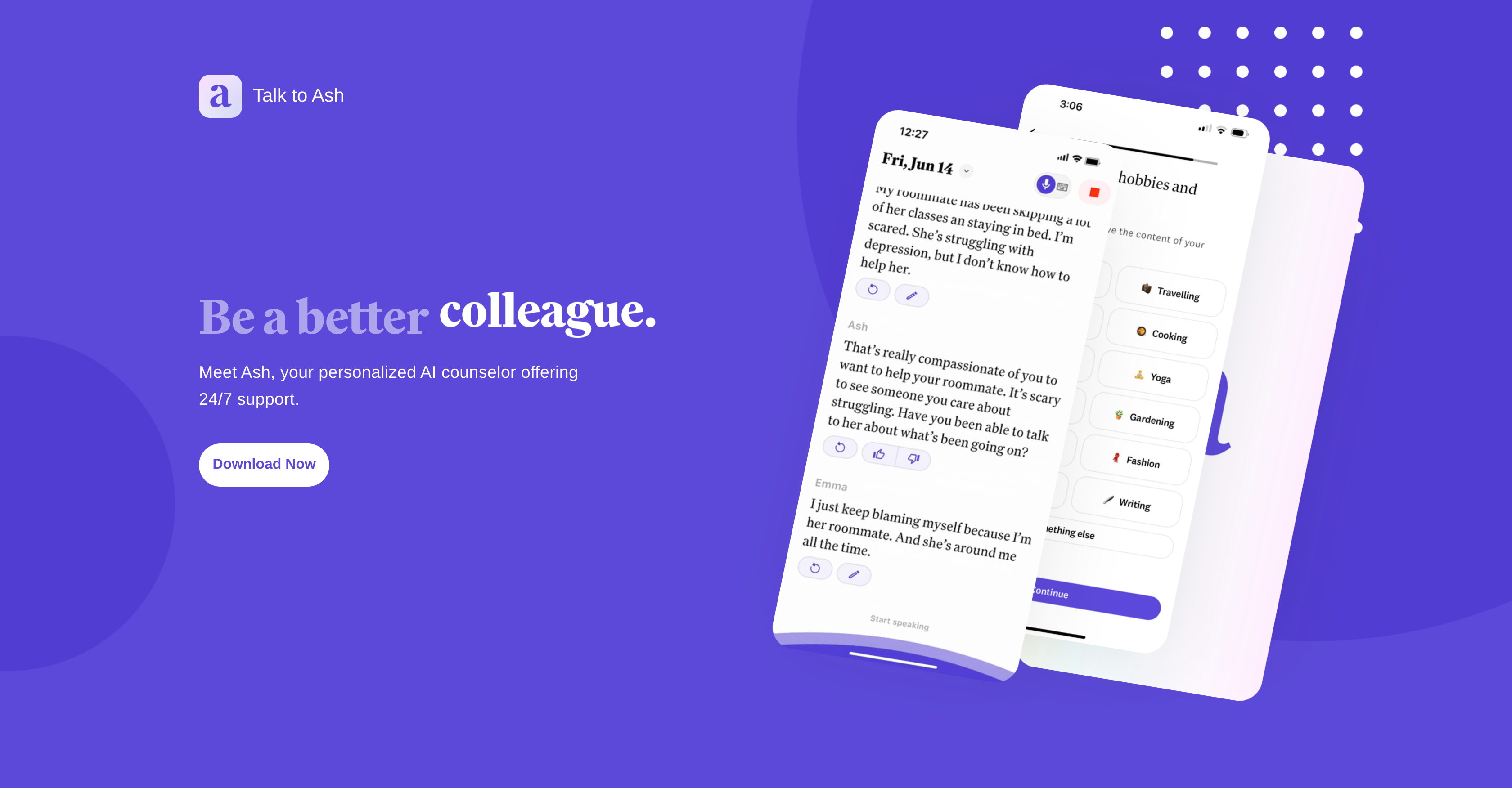 Ash AI Counselor logo