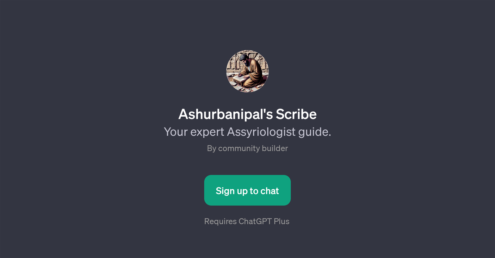 Ashurbanipal's Scribe website