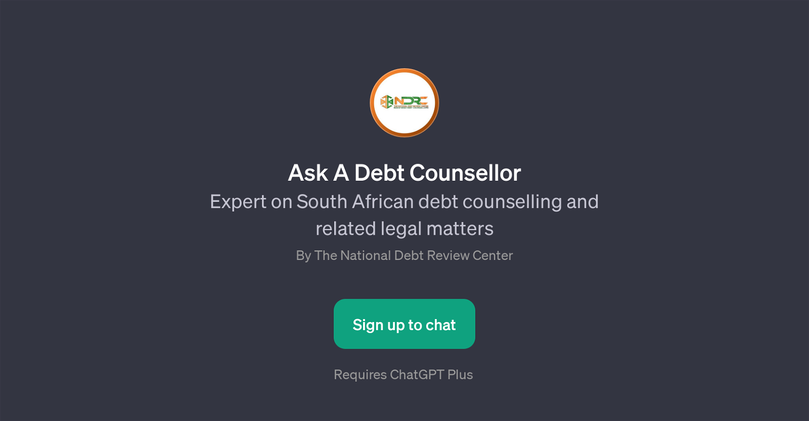 Ask A Debt Counsellor website