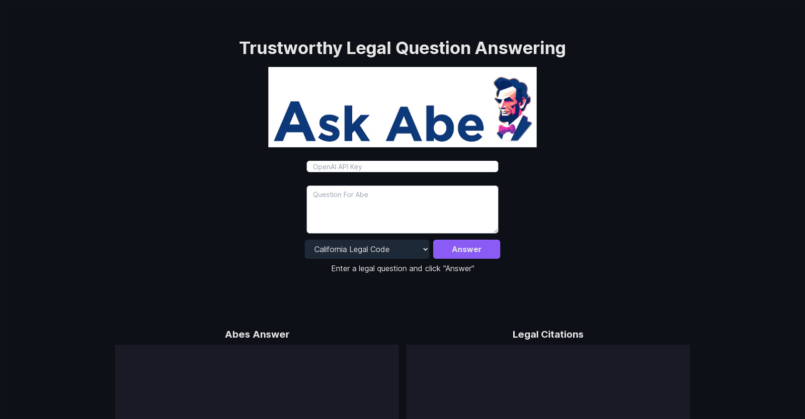 Ask Abe website