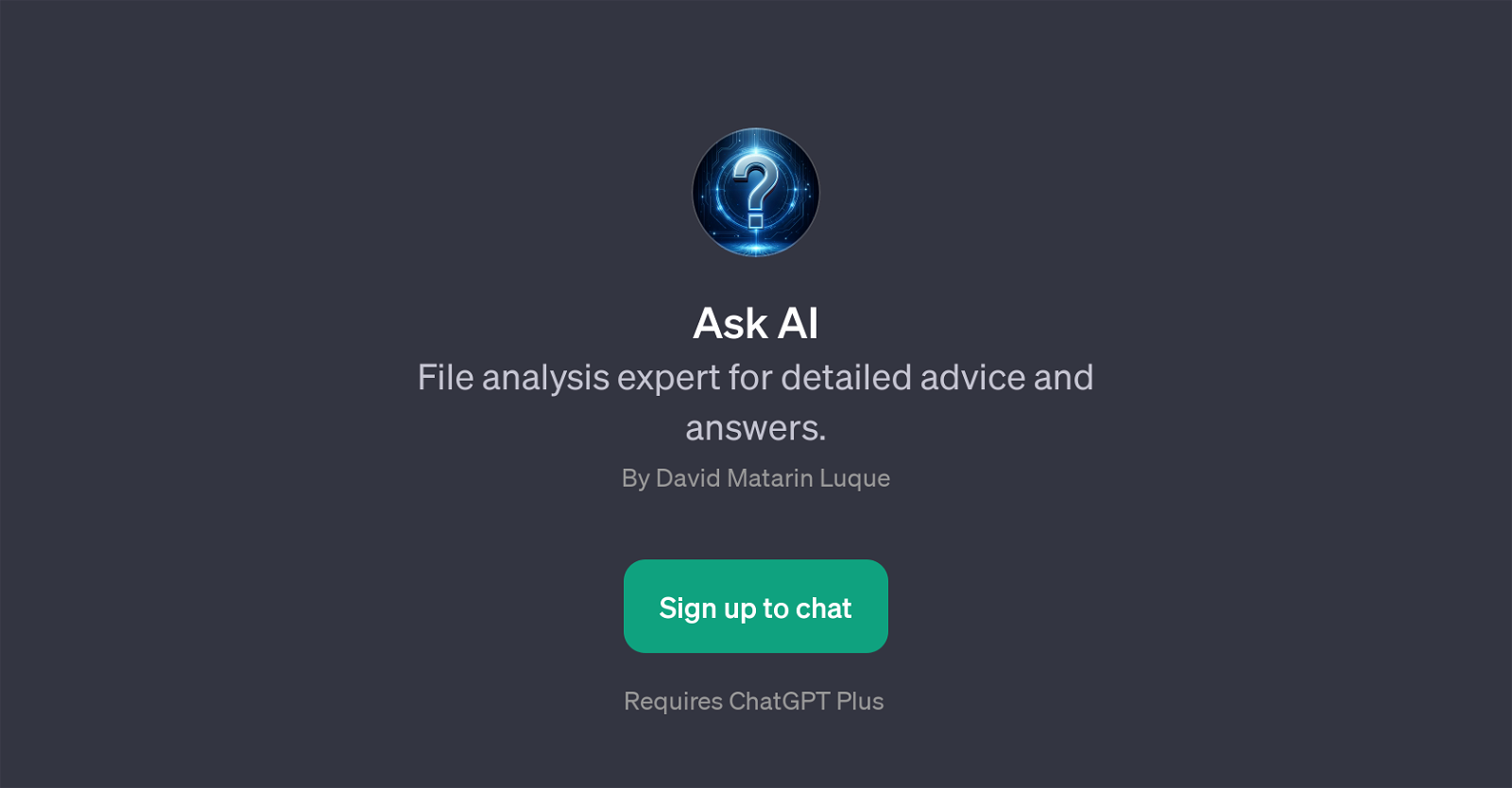 Ask AI website