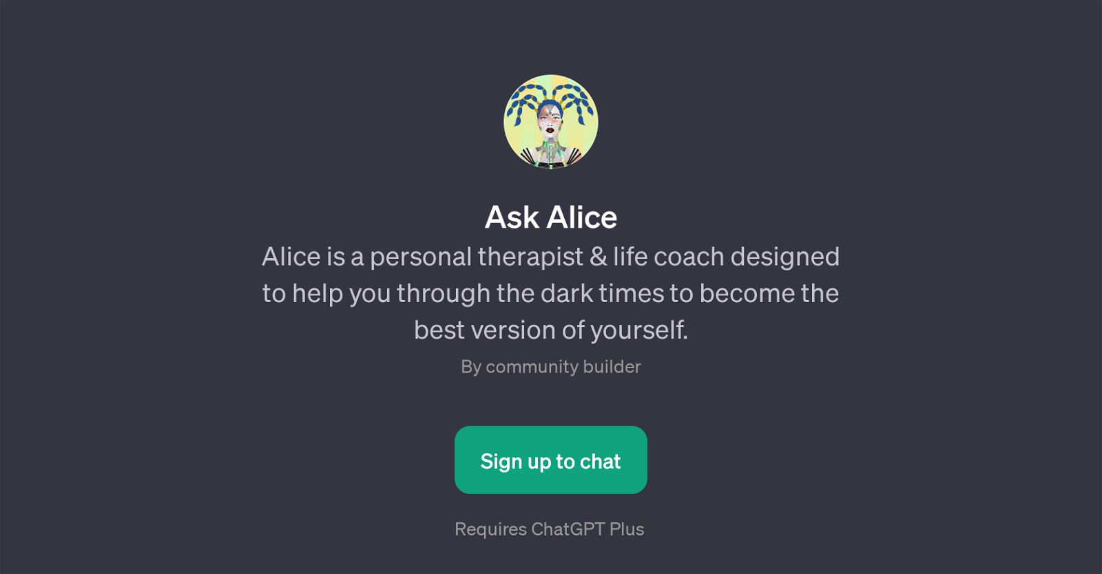 Ask Alice website