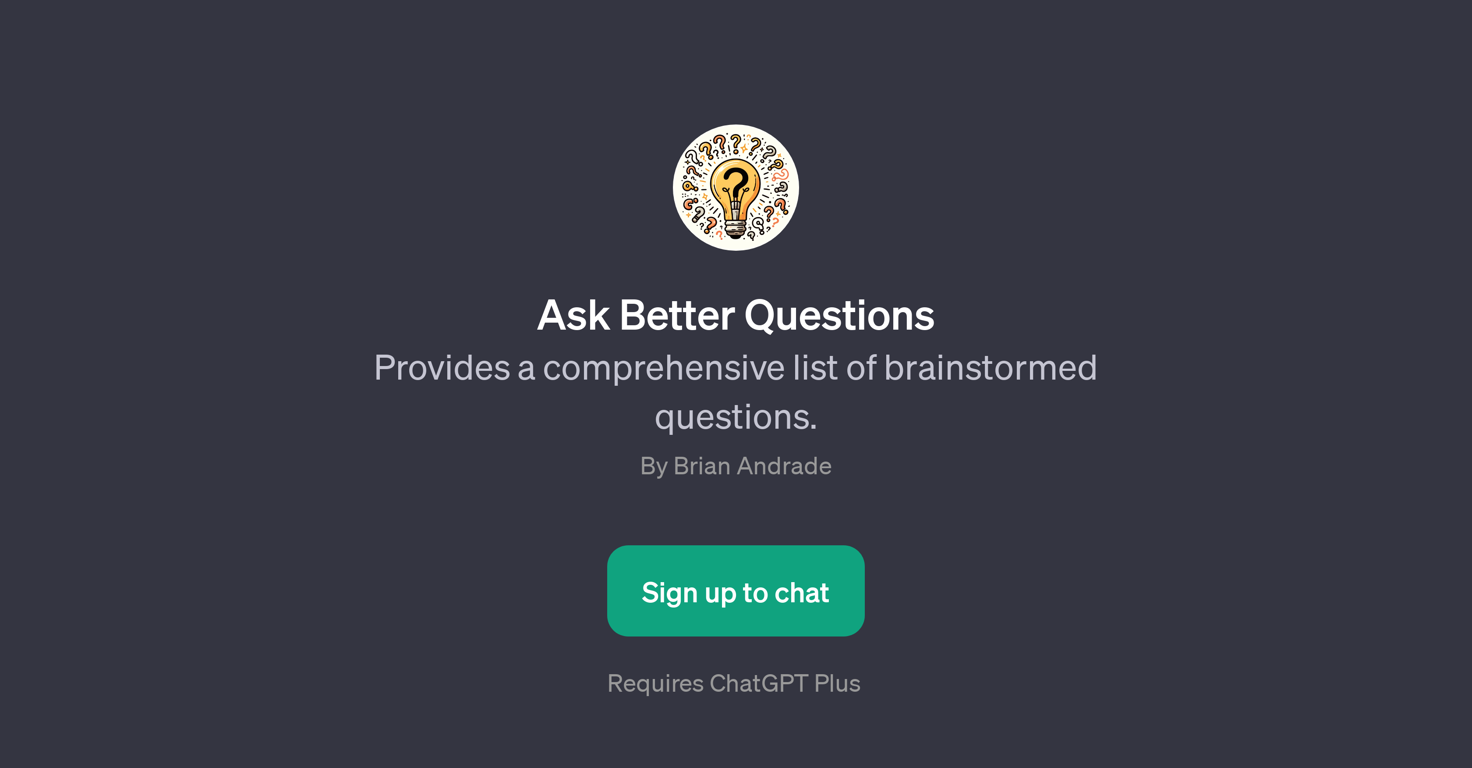 Ask Better Questions website