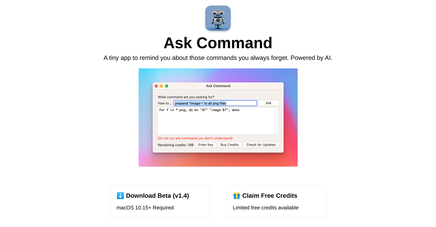 Ask Command website