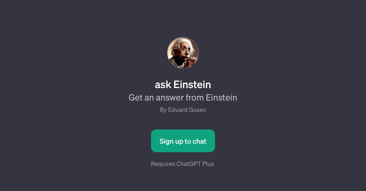 Ask Einstein website