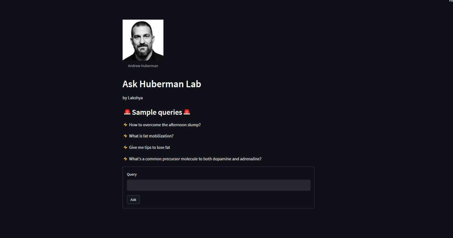 Ask Huberman Lab website