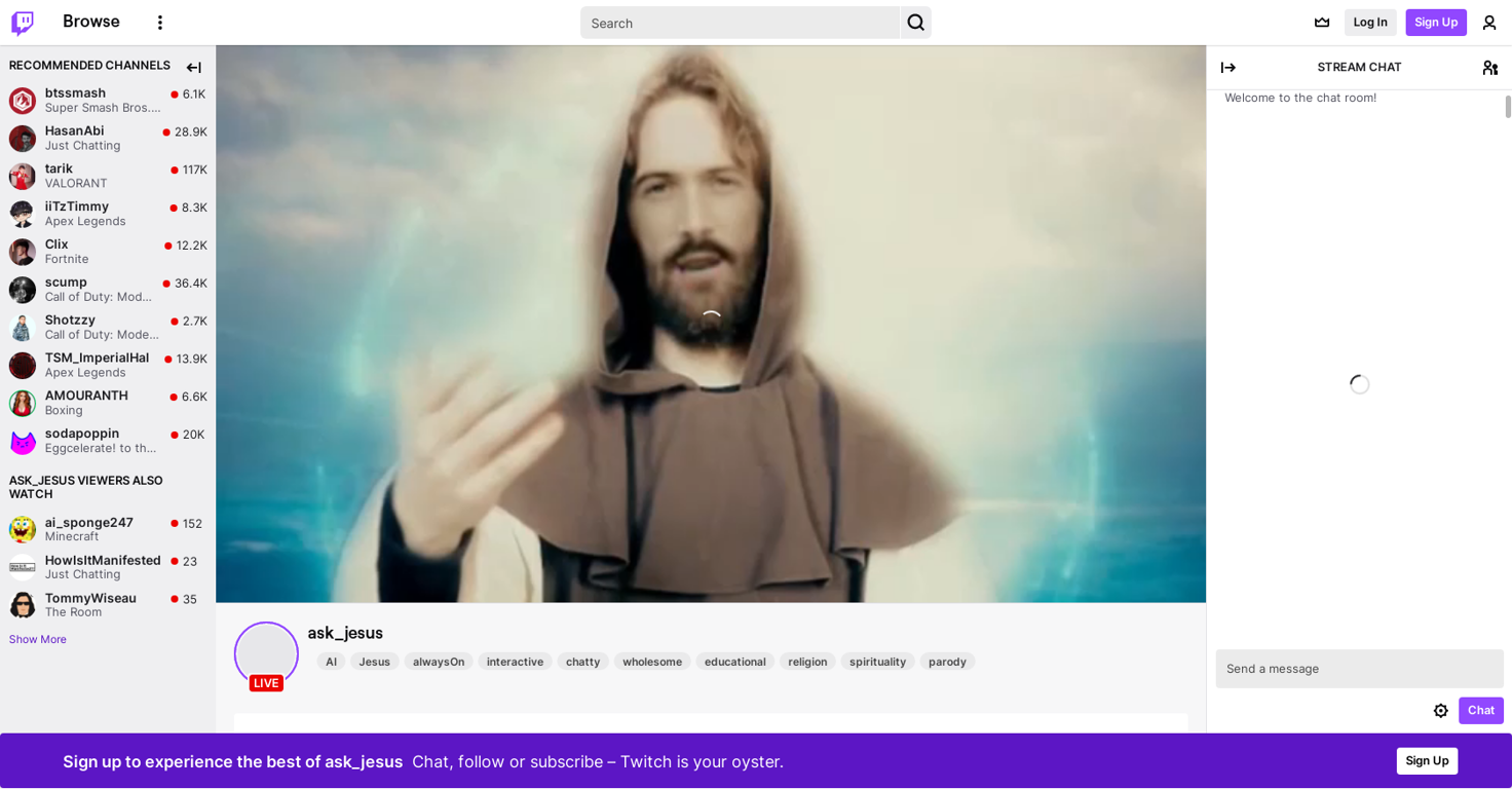 Ask Jesus website