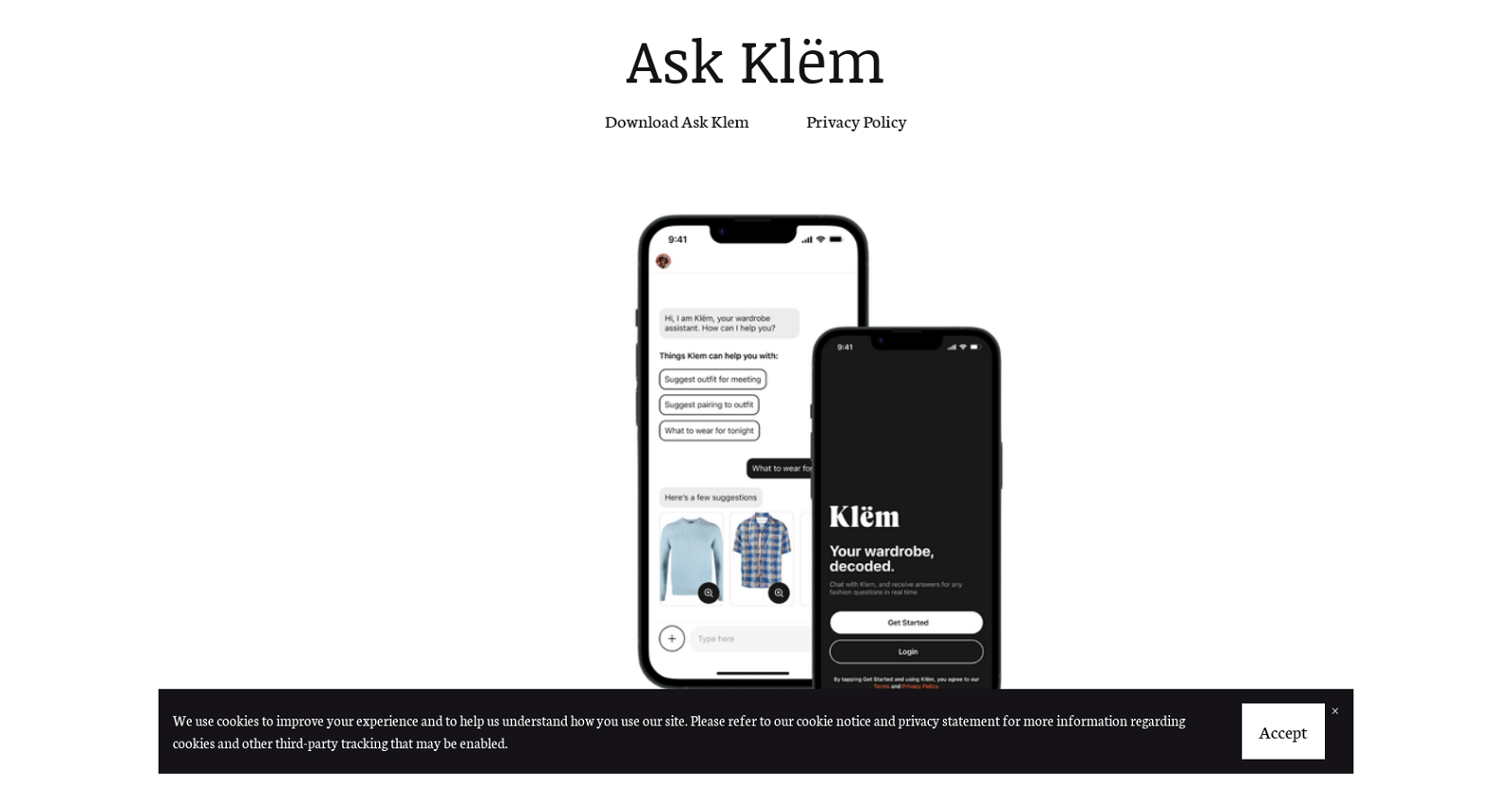 Ask Klem website