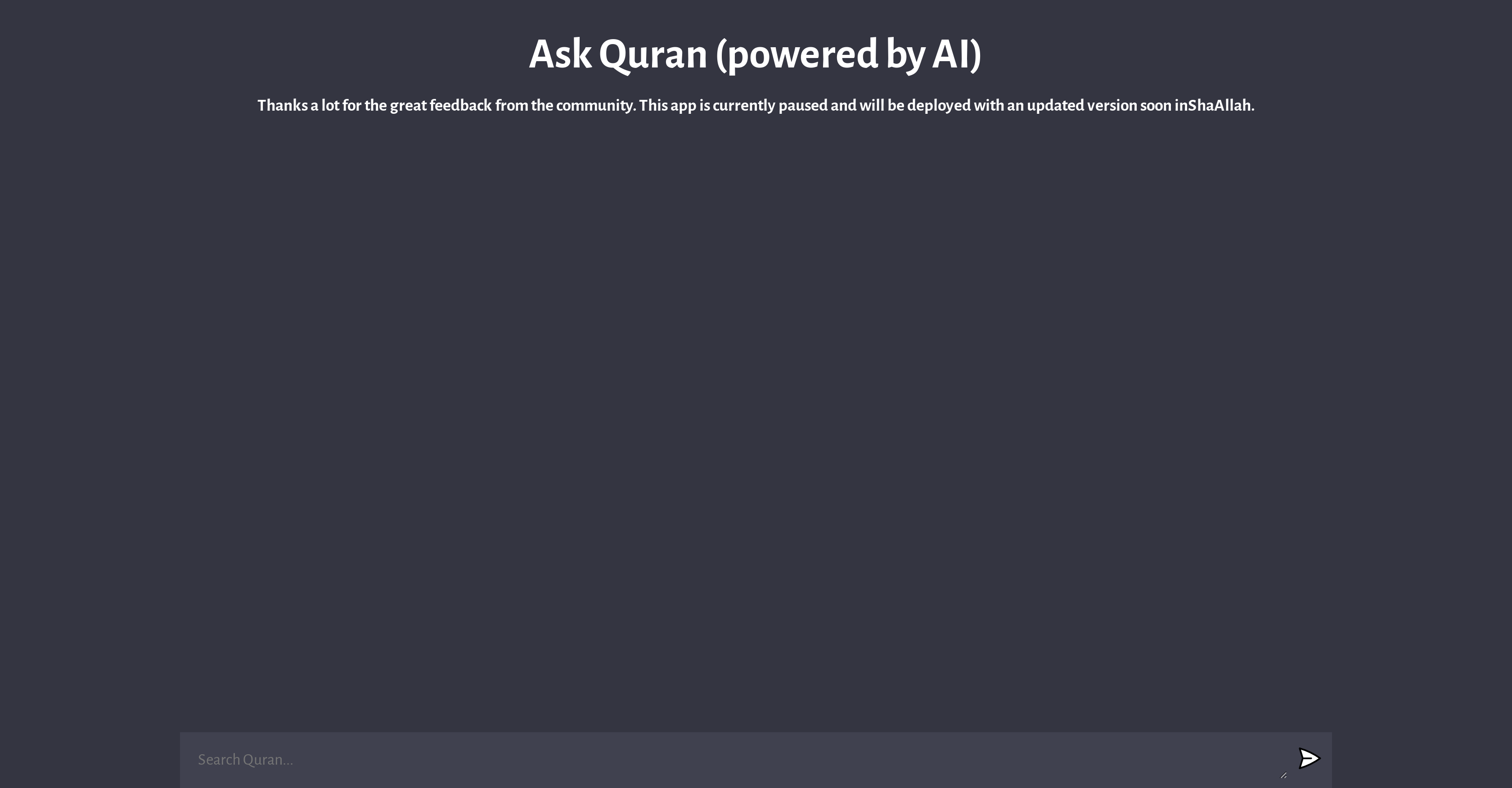 Ask Quran website