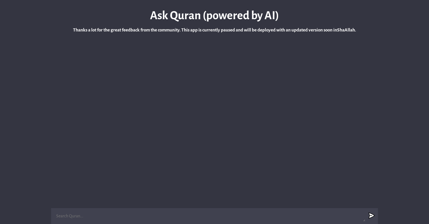 Ask Quran website