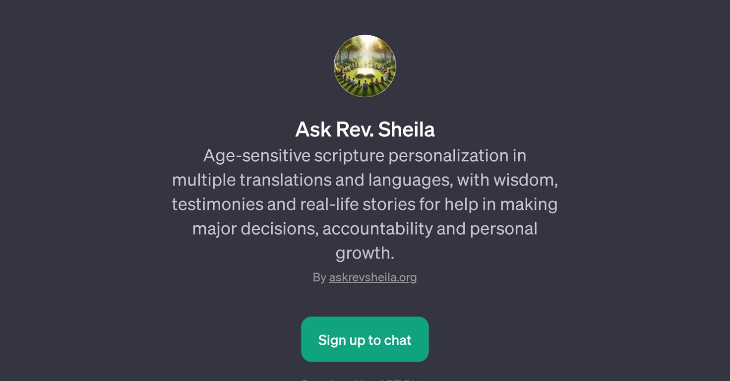 Ask Rev. Sheila website