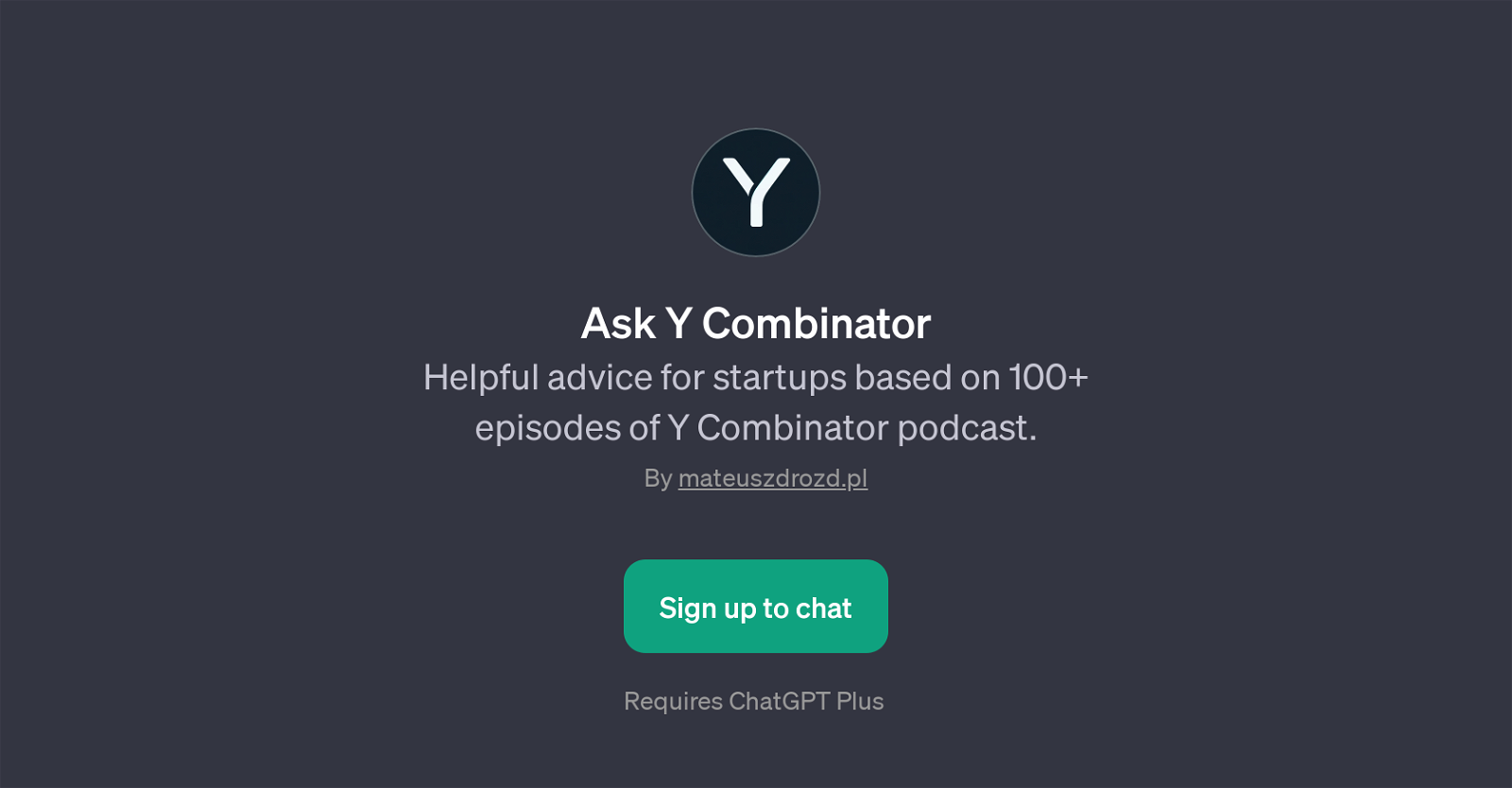 Ask Y Combinator website