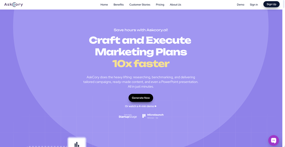 AskCory website