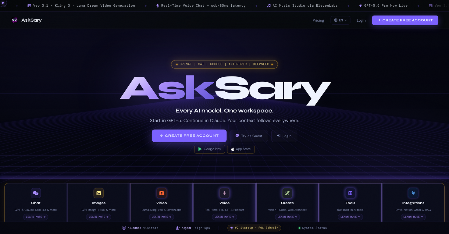 AskSary website