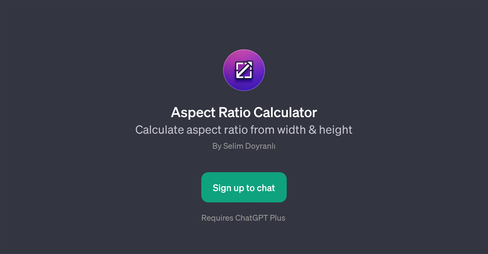 Aspect Ratio Calculator website