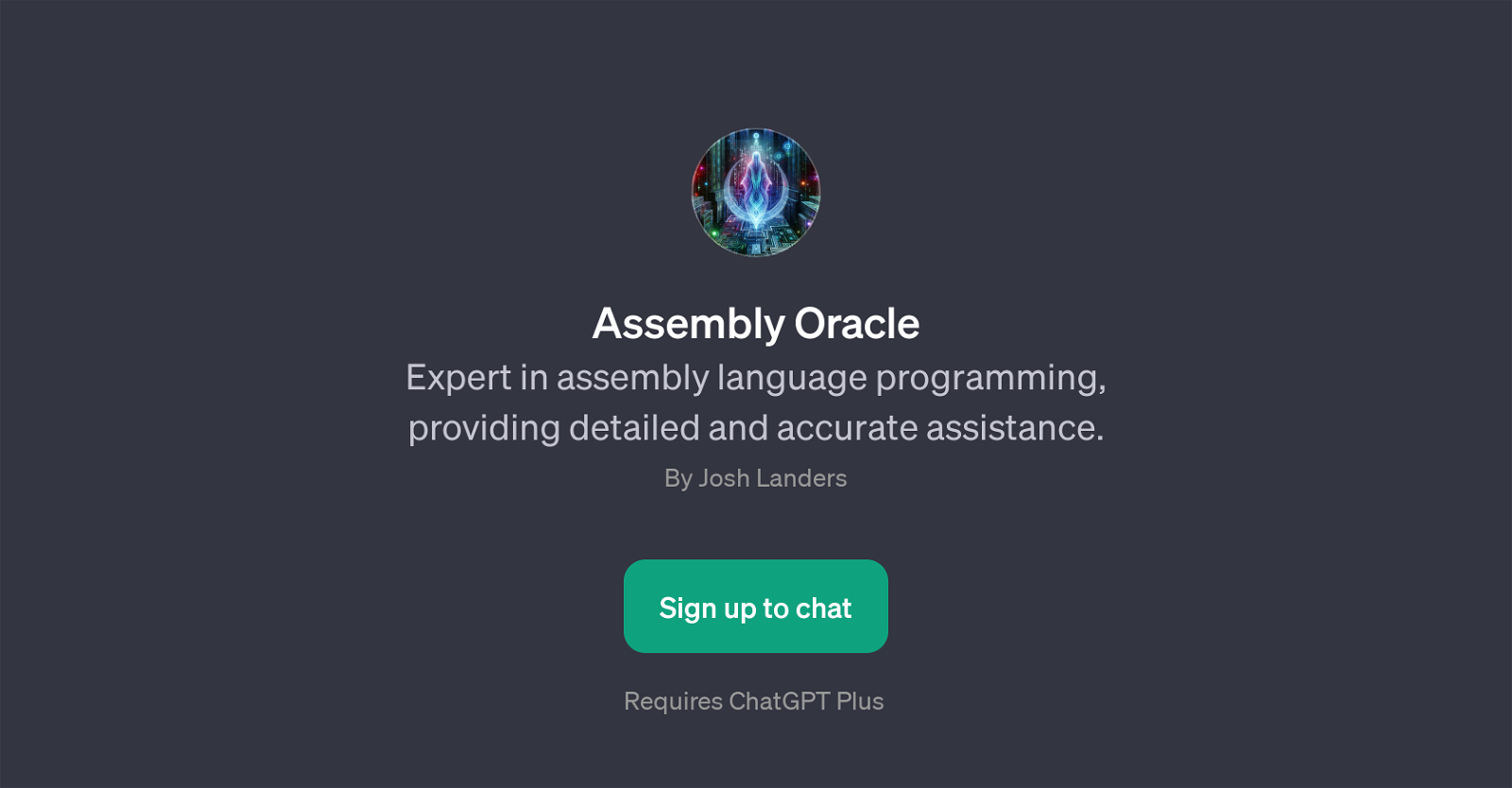 Assembly Oracle website