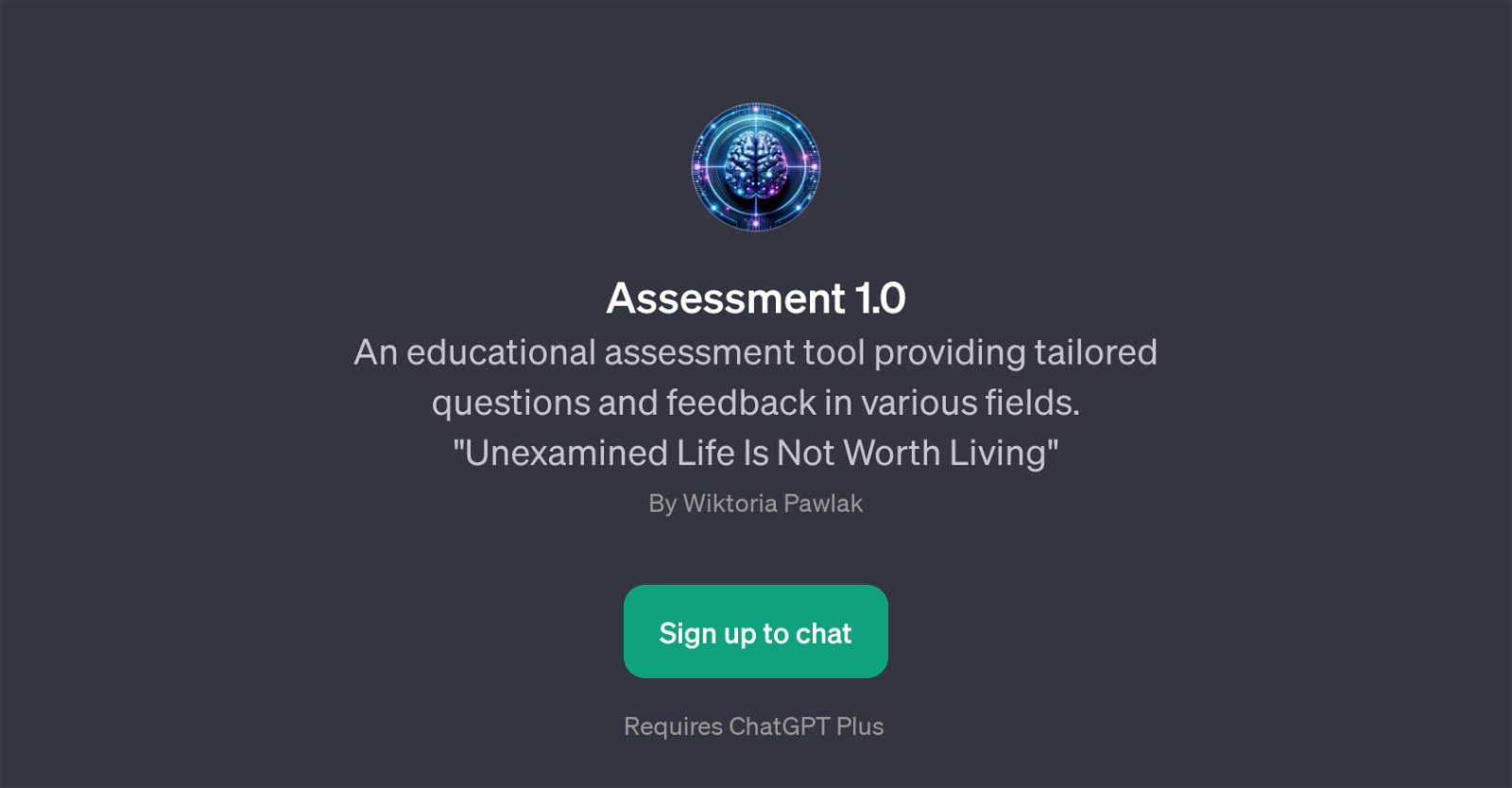 Assessment 1.0 website
