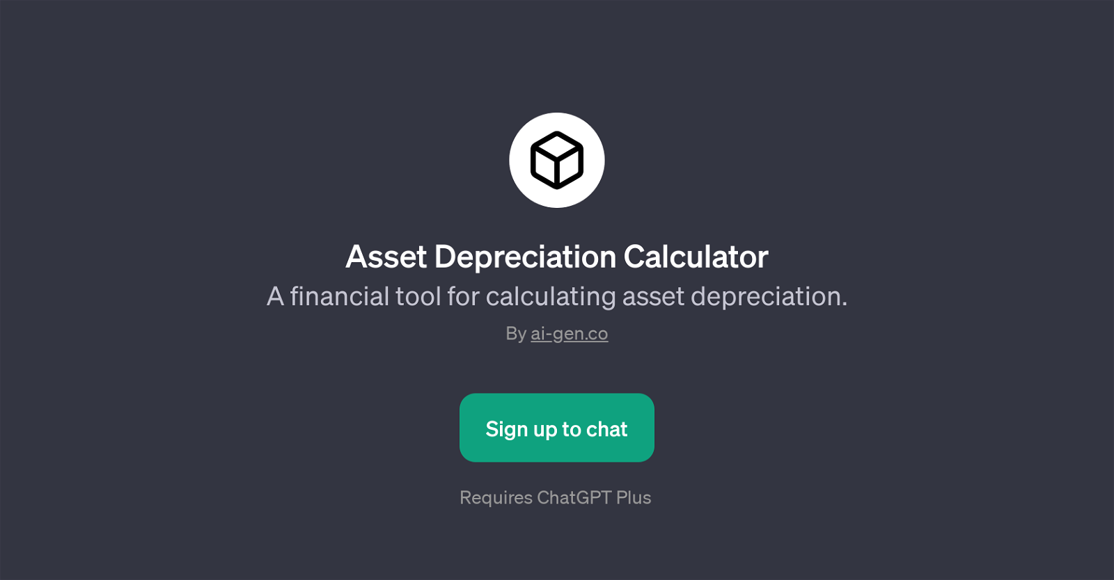 Asset Depreciation Calculator website