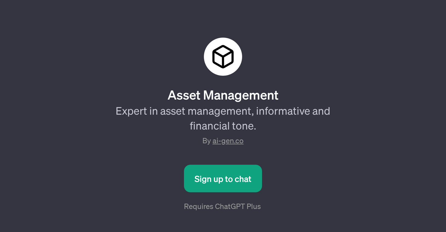 Asset Management website