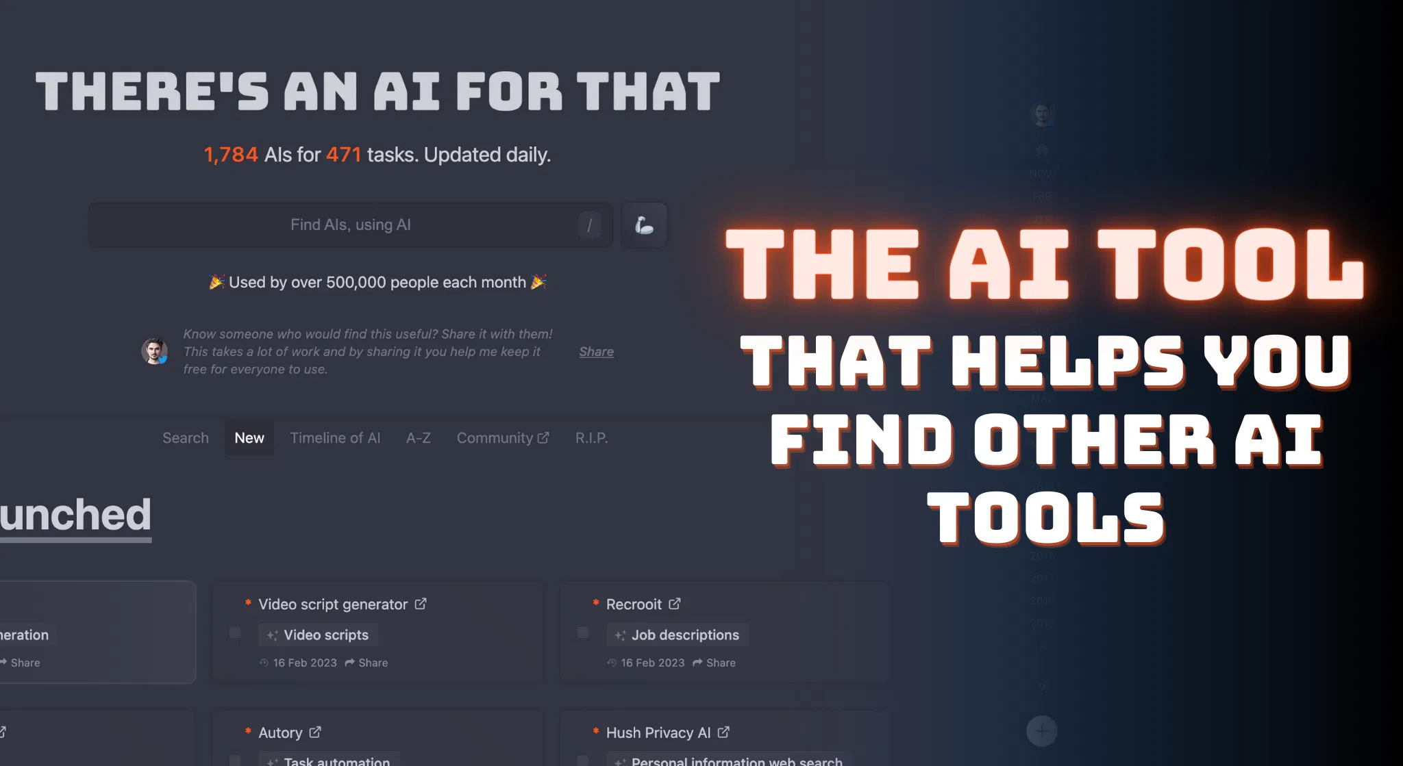 There's An AI For That (TAAFT) - The #1 AI Aggregator