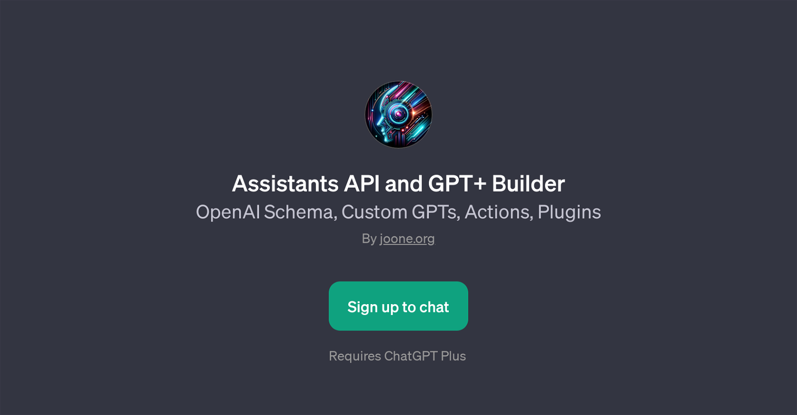 Assistants API and GPT+ Builder website