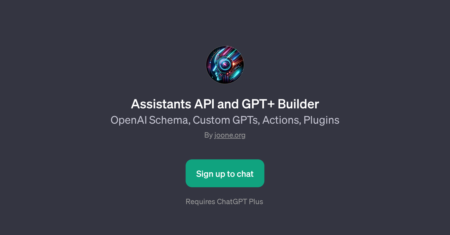 Assistants API and GPT+ Builder website