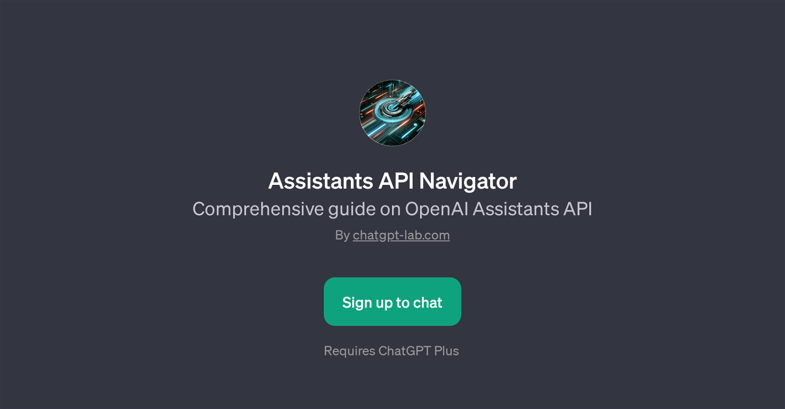 Assistants API Navigator website