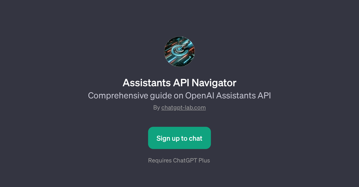 Assistants API Navigator website